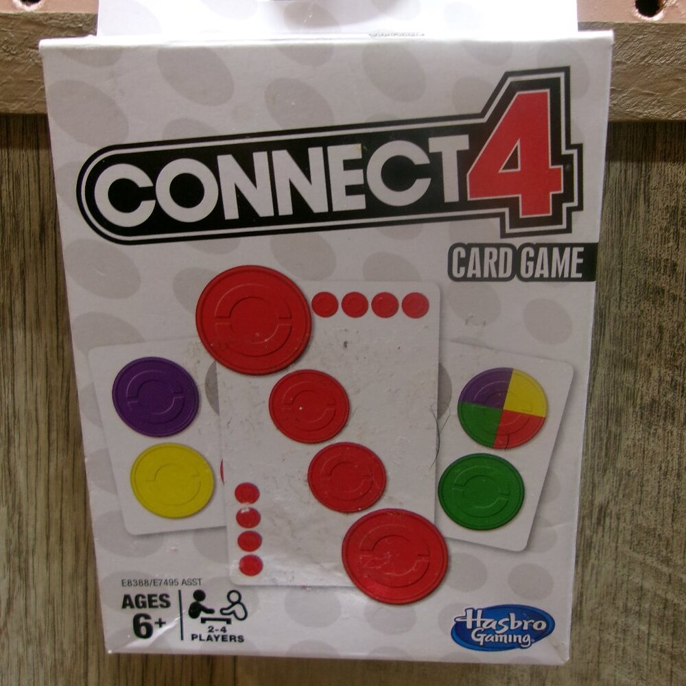 New Hasbro Gaming Connect 4 card game, perfect for travel, camping, and more